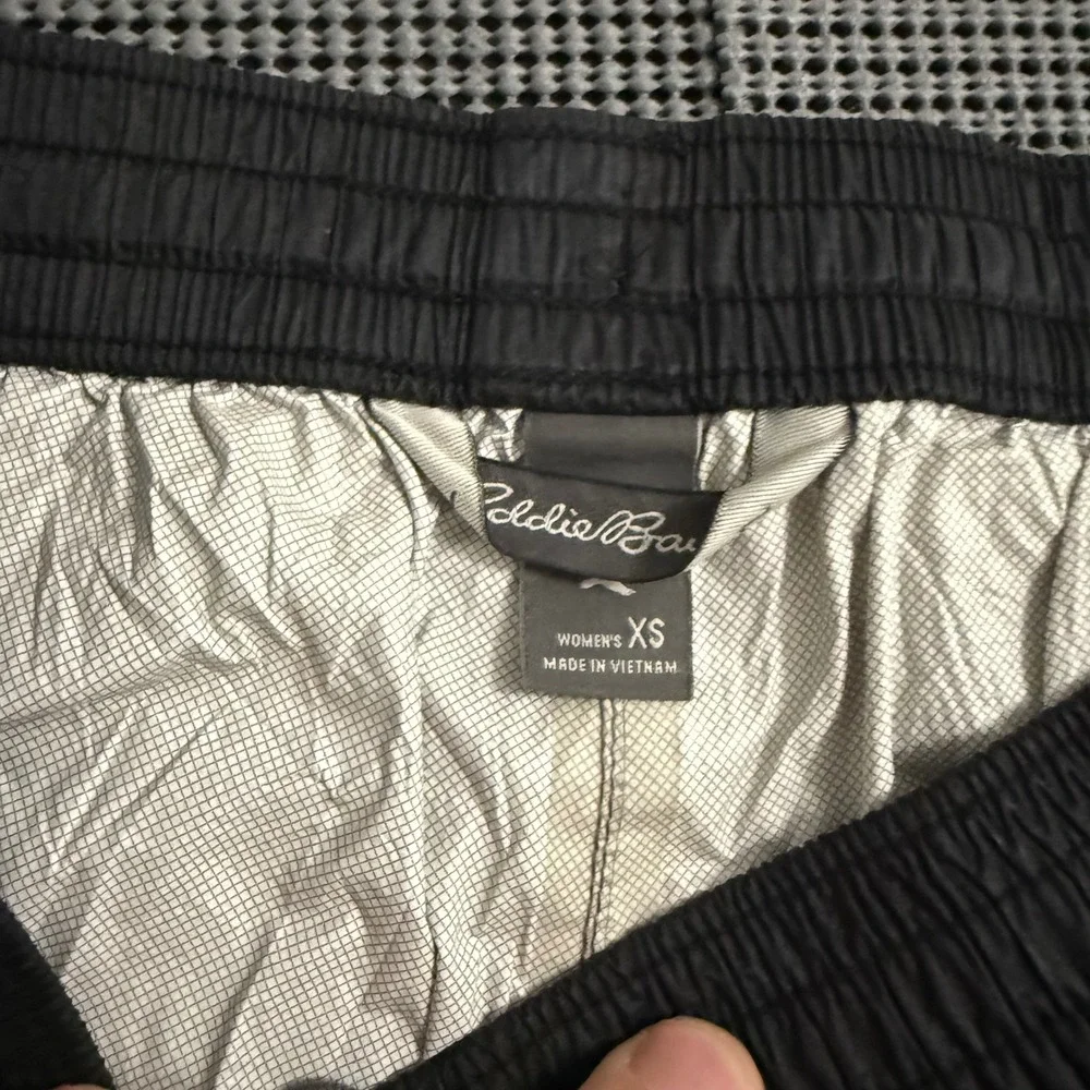 Eddie Bauer WeatherEdge Rain Pants Womens XS Black Ripstop Hiking Waterproof - Picture 3 of 7